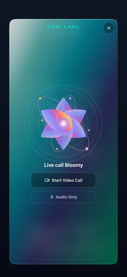 Face-to-Face — live call with Bloomy
