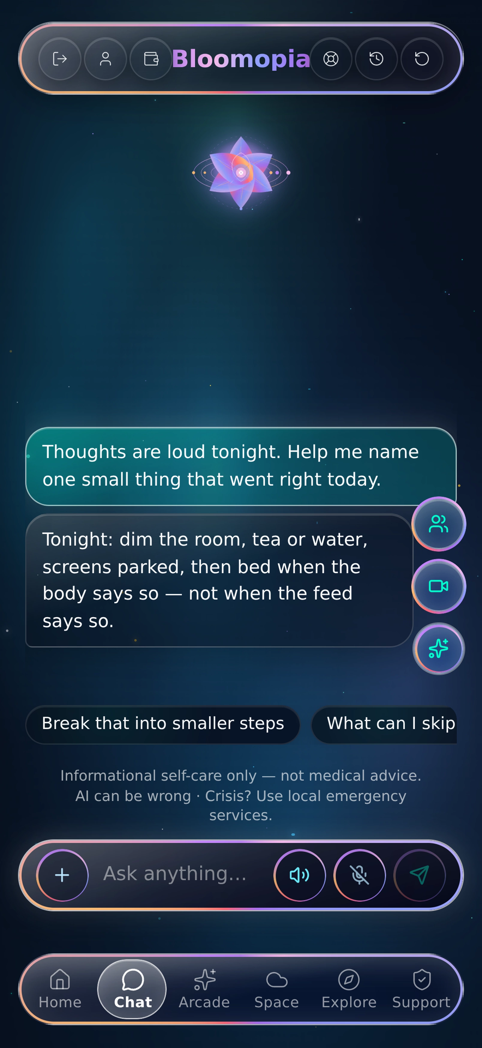 Live Chat — talk in the thread as you are, without leaving the chat